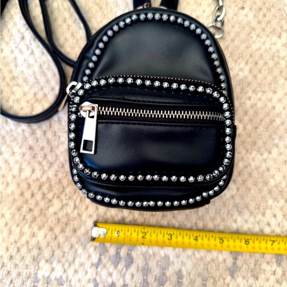 Black Studded Mini Backpack - Picture 9 of 11